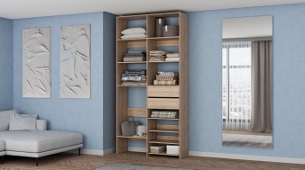 Стеллаж для одежды Мирта 86 BMS для хранения