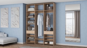 Стеллаж для одежды Мирта 89 BMS для хранения