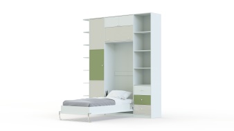 Вертикальная Шкаф-кровать трансформер Фазан 58 BMS