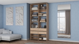 Стеллаж для одежды Мирта 85 BMS для хранения