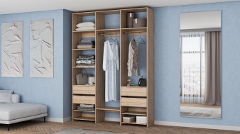 Стеллаж для одежды Мирта 90 BMS для хранения