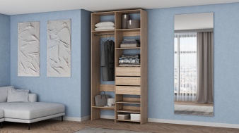 Стеллаж для одежды Мирта 84 BMS для хранения