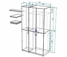 ЭСКИЗ шкаф №000097831  (1500х2800х800)