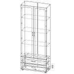 Книжный шкаф Vero N27 BMS