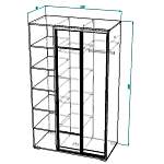 Шкаф-купе Композиция-46 BMS (Белье - Платье (2))