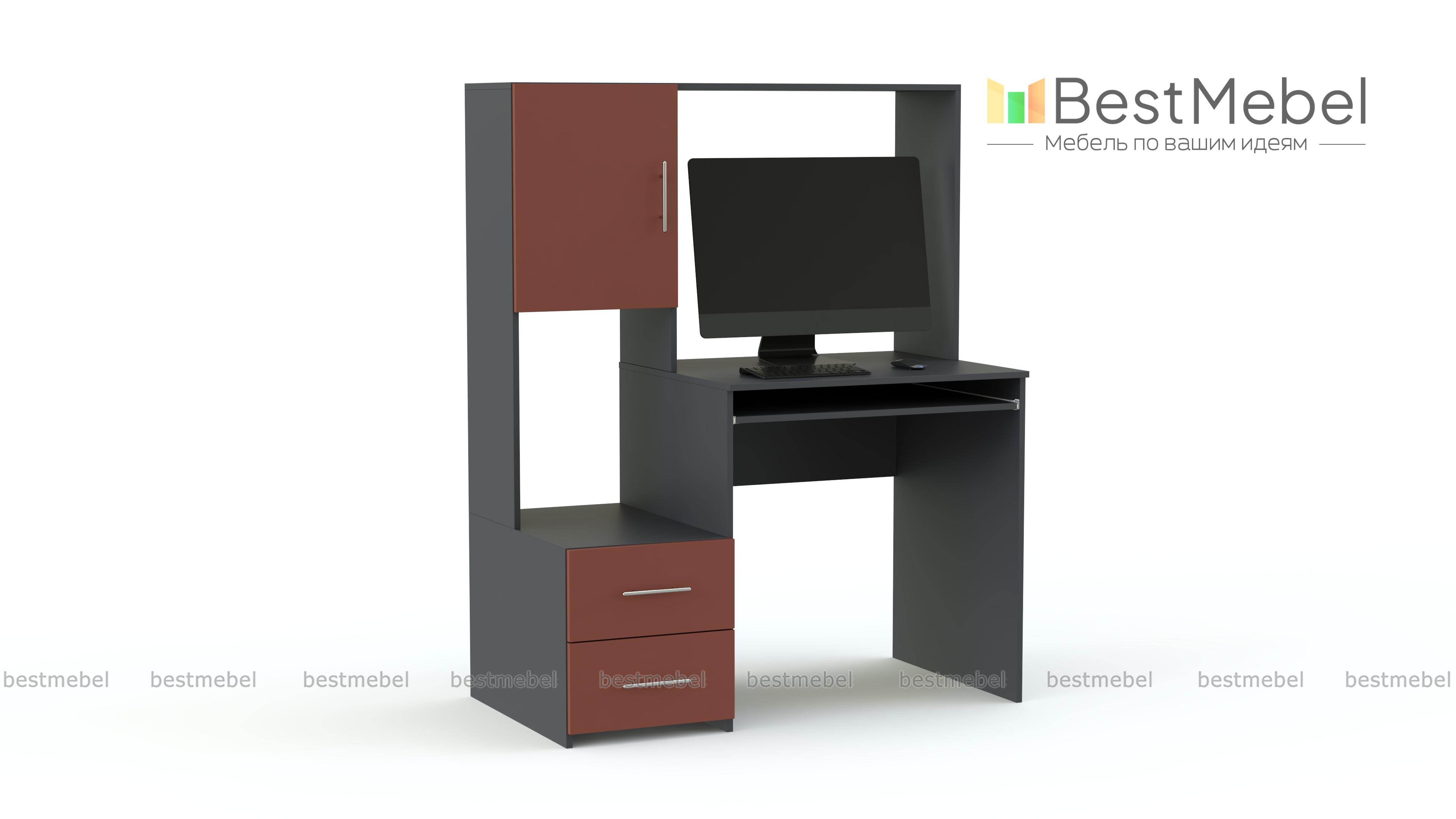 Компьютерный стол Марти глянец 5 BMS - Фото