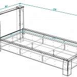 Чертеж Кровать Елена 10.10 BMS