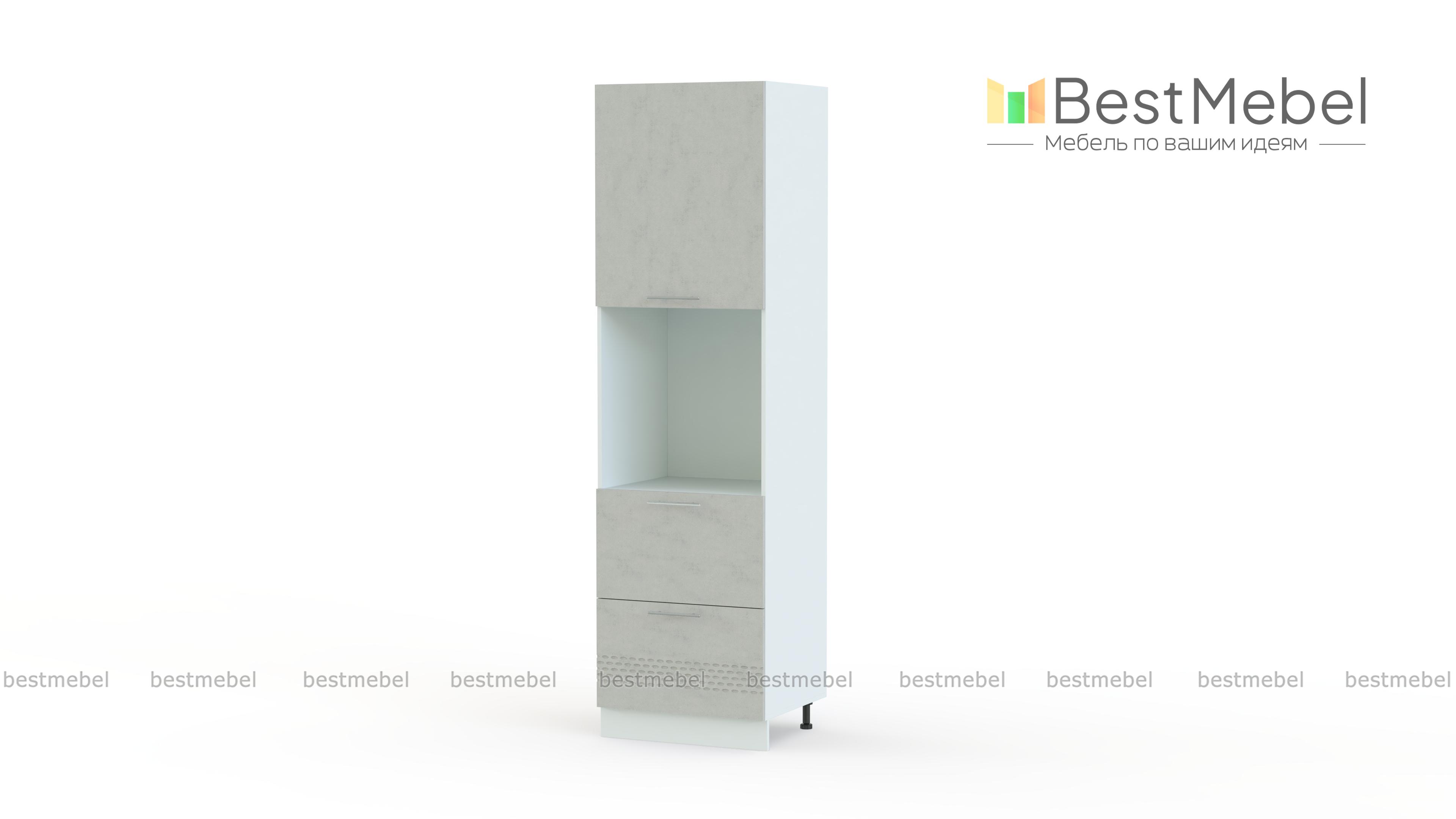 Шкаф верхний пенал Капля 600мм с ящиками BMS - Фото