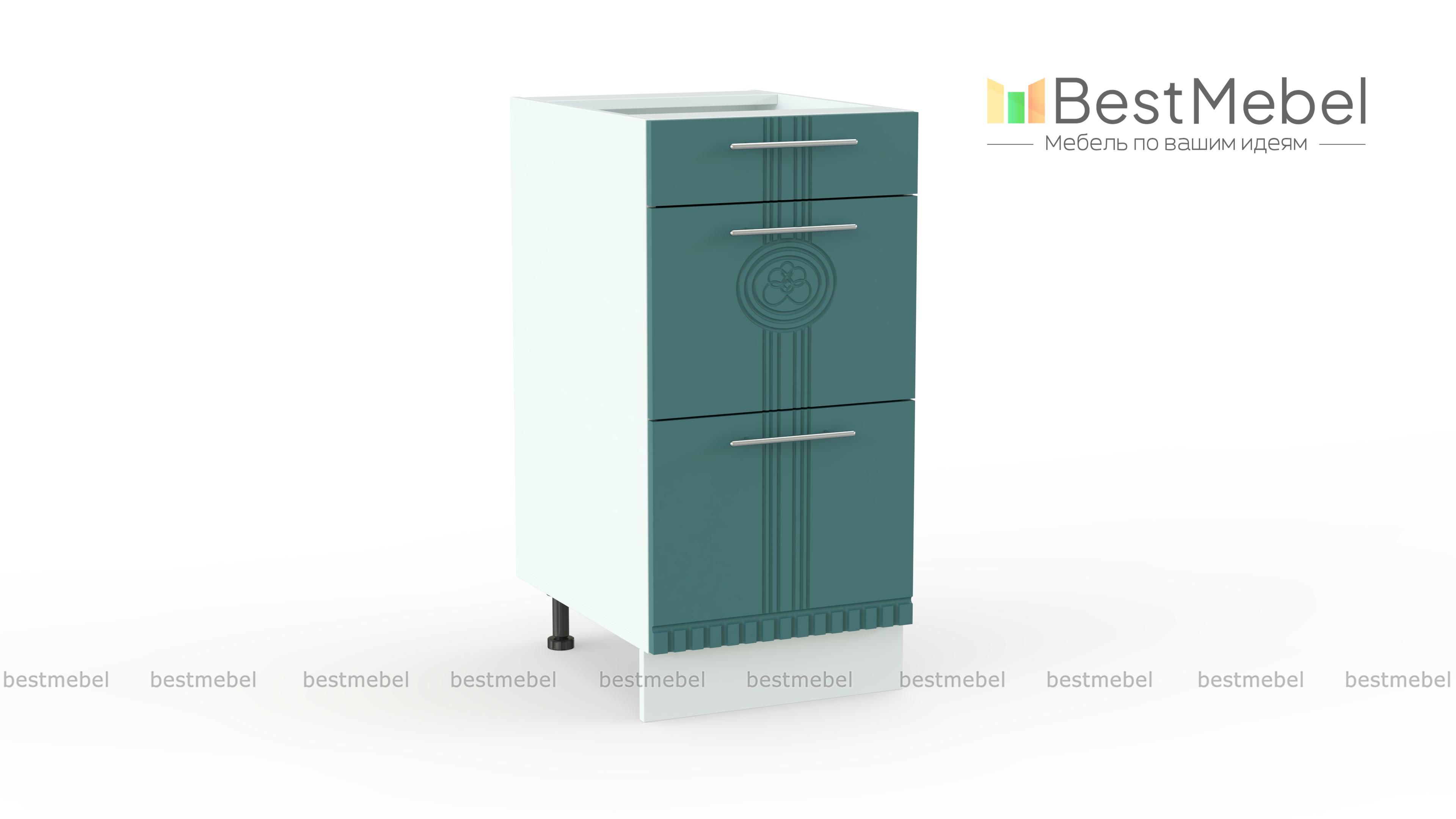 Кухонная тумба с 3 ящиками Паллада BMS - Фото