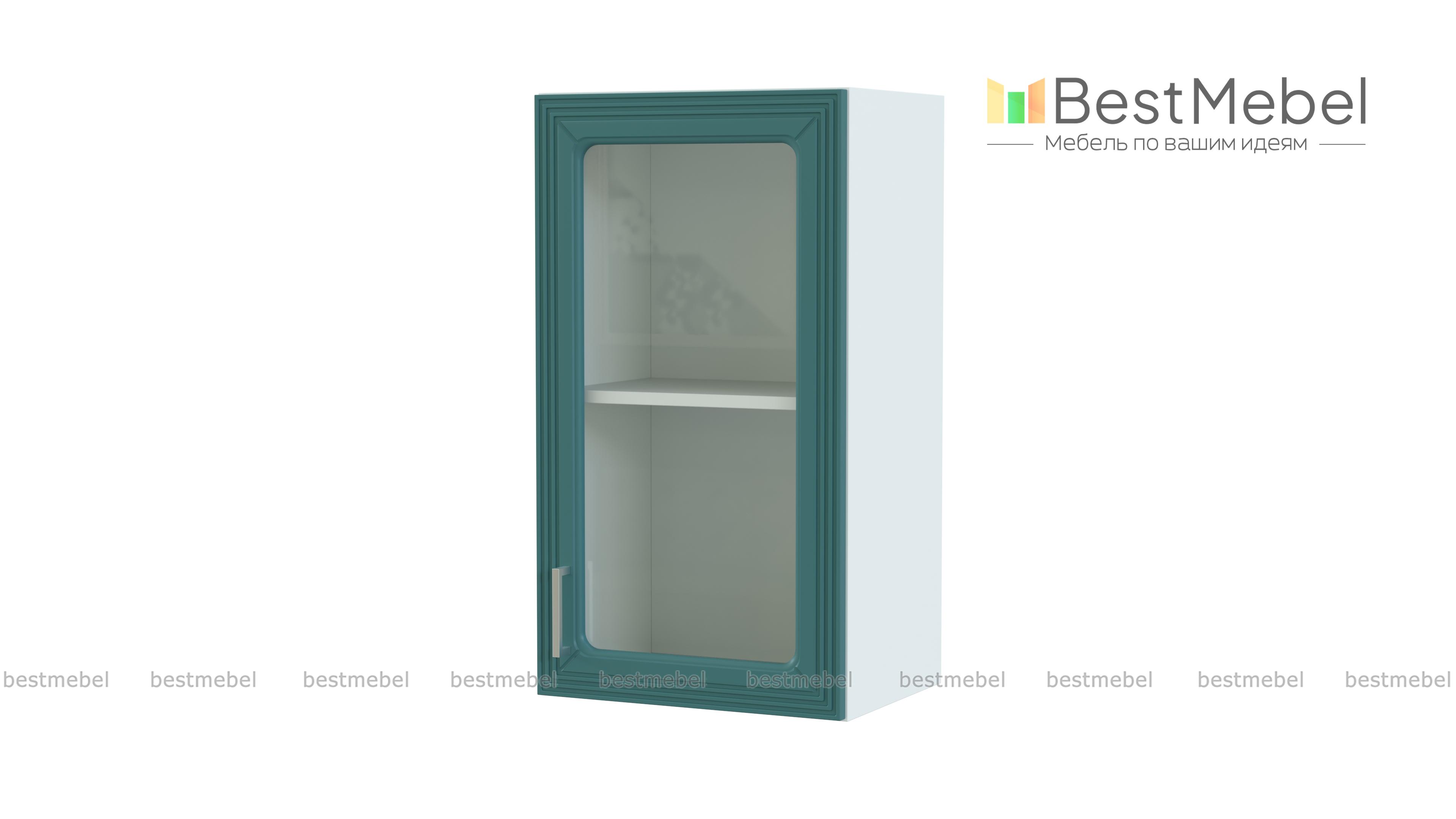 Шкаф навесной дверь со стеклом Ника BMS - Фото