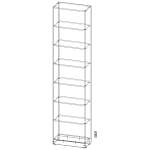 Стеллаж Барни 09 (600*2500*280)