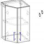 Чертеж Шкаф верхний Лондон торцевой BMS
