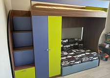 Кровать-чердак с диваном Мармелад 11 BMS