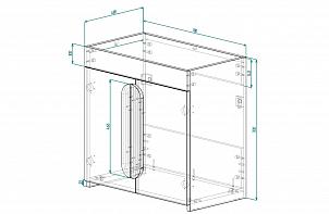 ИН тумба под раковину П97594  (700х700х400)