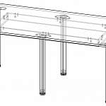 Чертеж Стол для переговоров Амадей BMS
