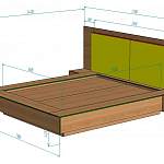Чертеж Кровать Мартин 8 BMS