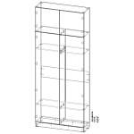 Шкаф распашной Ангард 35 (900*2200*300)