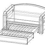 Диван Кармен 2 BMS(Выкатной с ламелями)