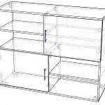 Чертеж Комод Liti 03 2D BMS