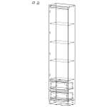 Шкаф-пенал Мальм Malm 1