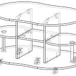 Чертеж Стол журнальный Сириус BMS