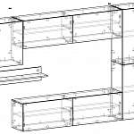 Чертеж Гостиная Cubica вариант 4-1 BMS