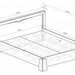 Чертеж Кровать Соренто К 1 BMS