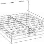 Чертеж Кровать Марго 2D BMS