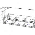 Чертеж Кровать с 3 ящиками Оливер 5 BMS