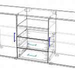 Чертеж Комод Porto 5 BMS