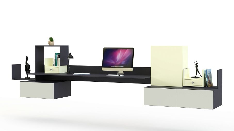 Навесной письменный стол Прима 21 BMS - Фото