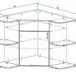 Чертеж Комод угловой Кассандра 2 BMS