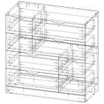 Комод Нордли Nordli 4