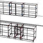 Чертеж Кухонный гарнитур № 31 BMS