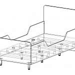 Чертеж Кровать детская Smart 12 BMS