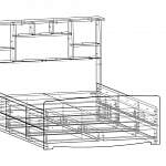 Чертеж Кровать с ящиком Фанни 9 BMS