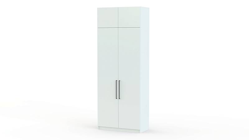 Шкаф распашной Остин Лайт 2 BMS (700х2550х400) (Бельевой отсек (3 полки) (2))