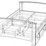 Чертеж Кровать Марьяна-2 BMS