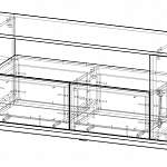 Чертеж Тумба под ТВ Шер 1.10 BMS