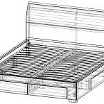 Чертеж Кровать Modena BMS
