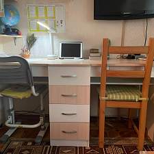 Школьный стол для двоих детей Белый BMS