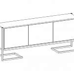 Чертеж Тумба под ТВ Кристи 15 BMS