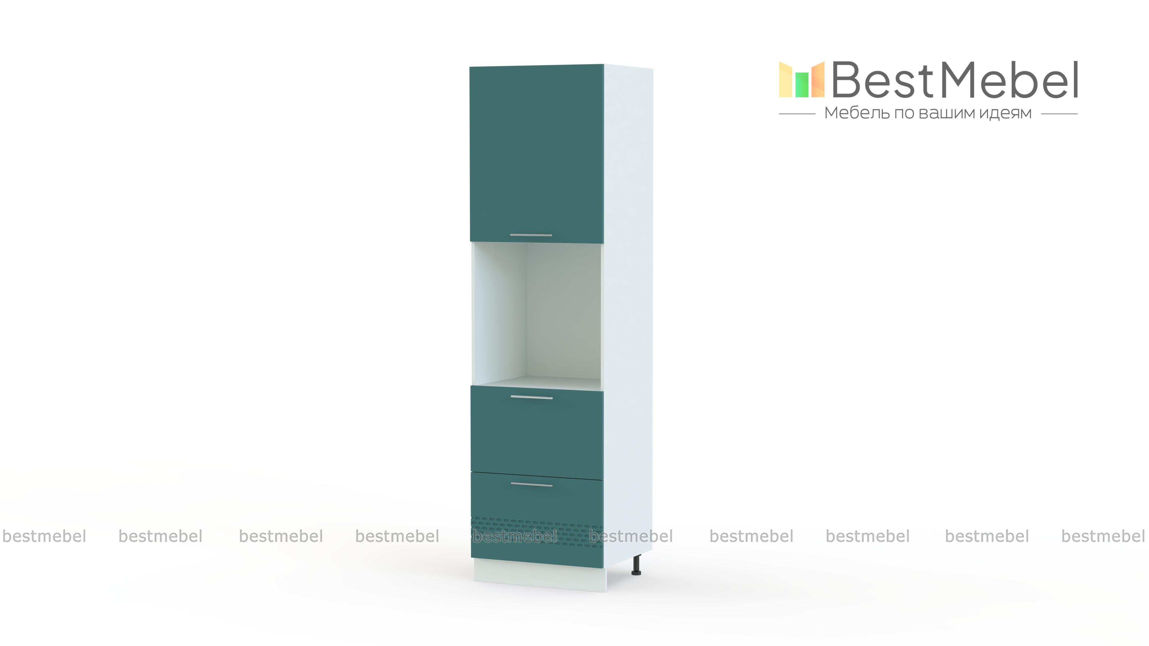 Шкаф верхний пенал Капля 600мм с ящиками BMS - Фото