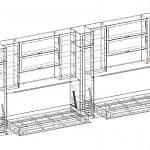 Чертеж Шкаф-кровать трансформер Бриош BMS