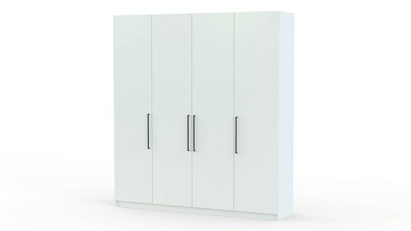 Шкаф распашной Остин Лайт 3 BMS(Белье - Платье - Платье - Платье (4))