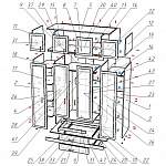 Чертеж Шкаф распашной Персефона BMS