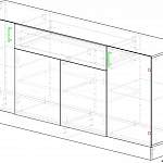 Чертеж Комод с подсветкой Togo WM 25 BMS