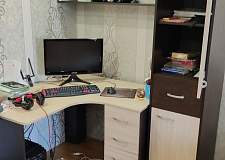 Угловой компьютерный стол со шкафом Марта 12 BMS